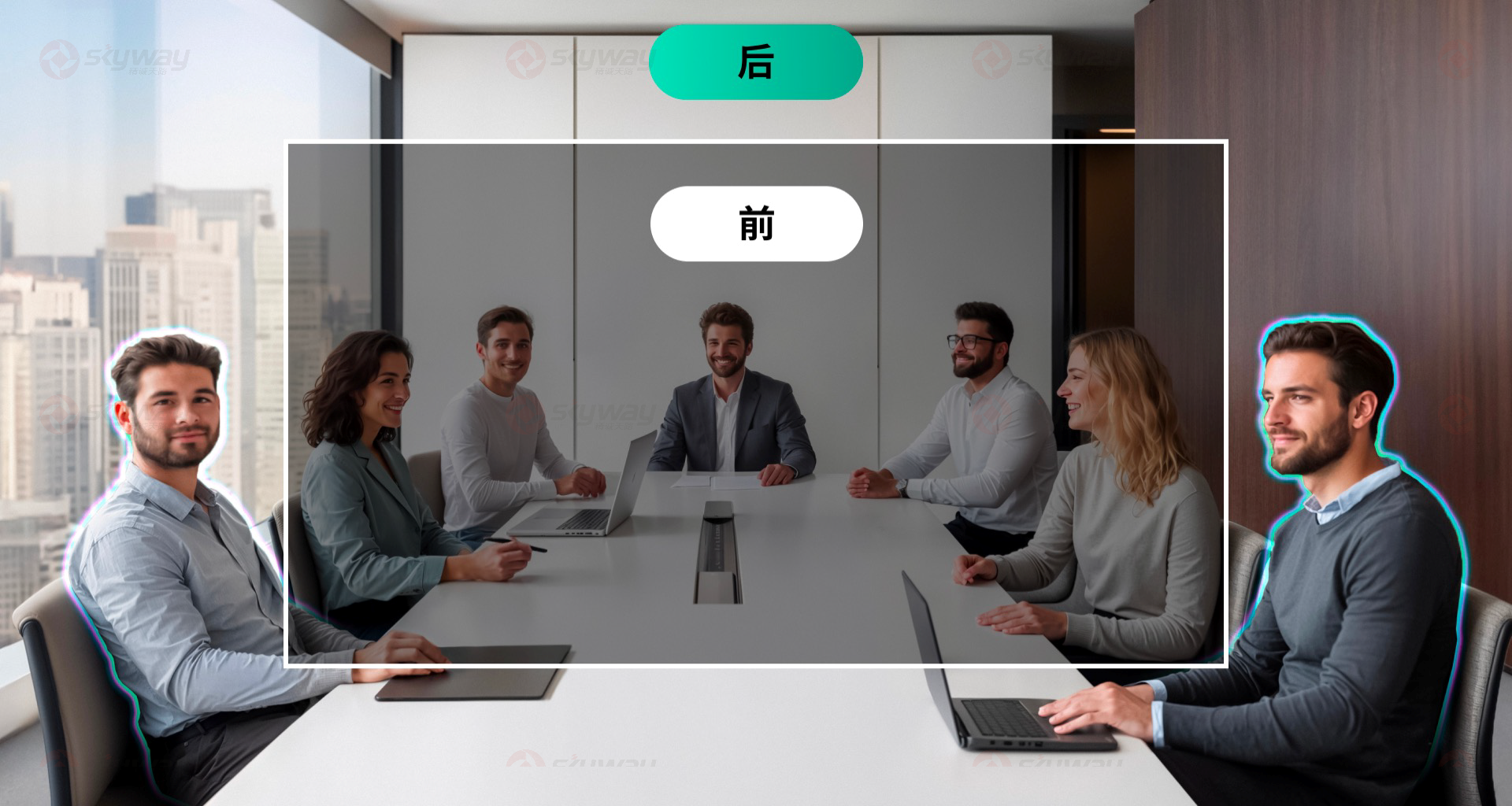 群组取景-影石 Insta360 Connect AI 双摄视频会议一体机.png